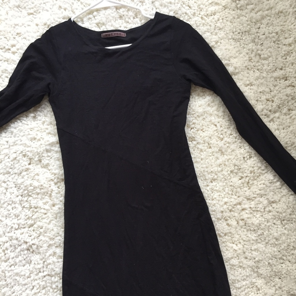 Long Black Fitted Dress